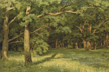 Ivan Ivanovich Shishkin Werke - Die Waldlichtung klassische Landschaft Ivan Ivanovich